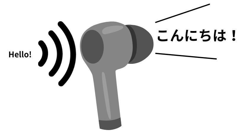 翻訳しているAirPods Pro 3