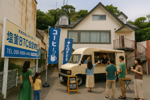 塩竈市駐車場レンタル　キッチンカーイメージ
